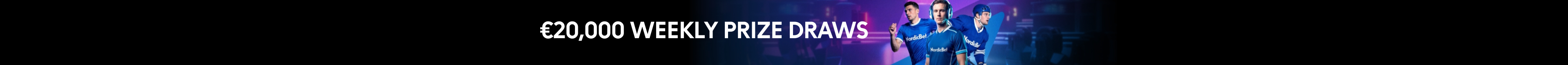 €20,000 Weekly Prize Draws