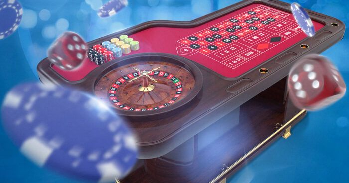 Rulettipöytä ja pelimerkit